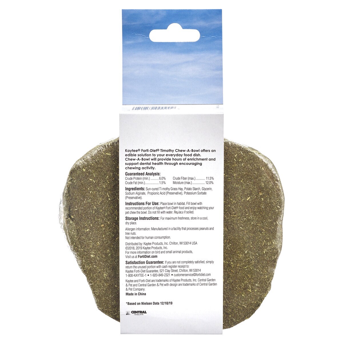 slide 2 of 2, Kaytee General Market Kaytee Forti-Diet Timothy Chew-A-Bowl, 1 ct