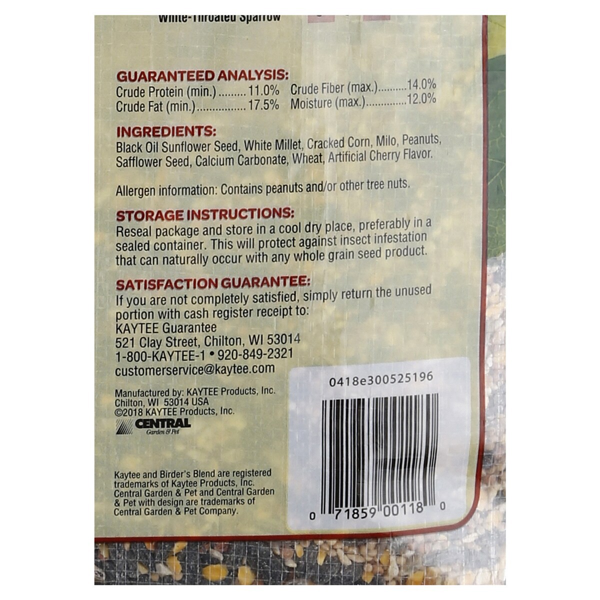 slide 2 of 2, Kaytee Birders Blend 20 lb, 1 ct