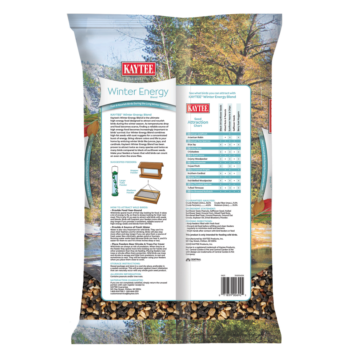 slide 2 of 4, Kaytee Winter Energy Blend 8 lbs, 1 ct