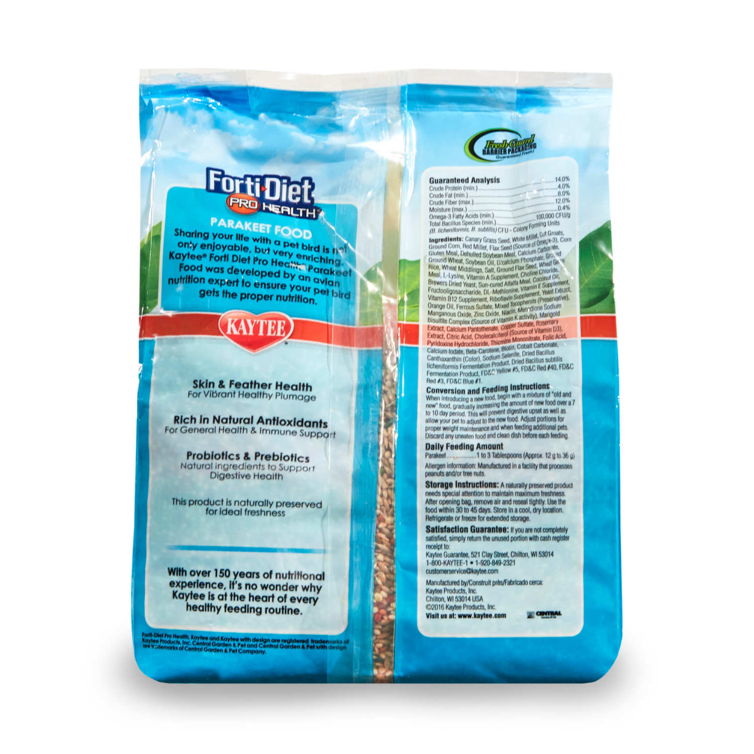 slide 2 of 5, Kaytee Forti-Diet Pro Health Parakeet Food, 2 lb, 1 ct