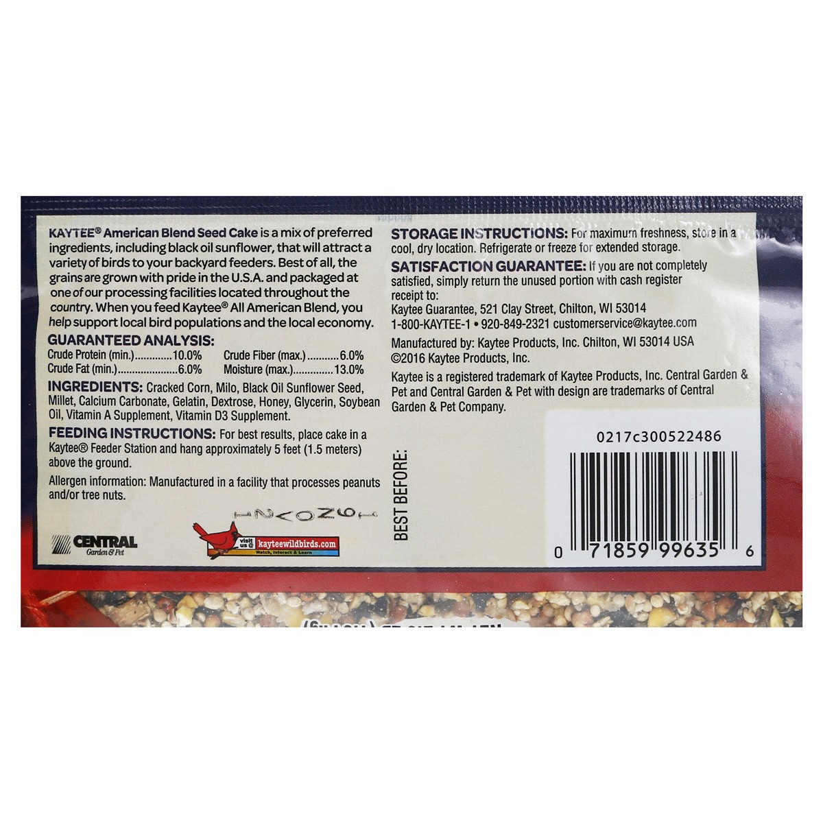 slide 2 of 2, Kaytee All American Cake, 2.3 Pounds, 1 ct