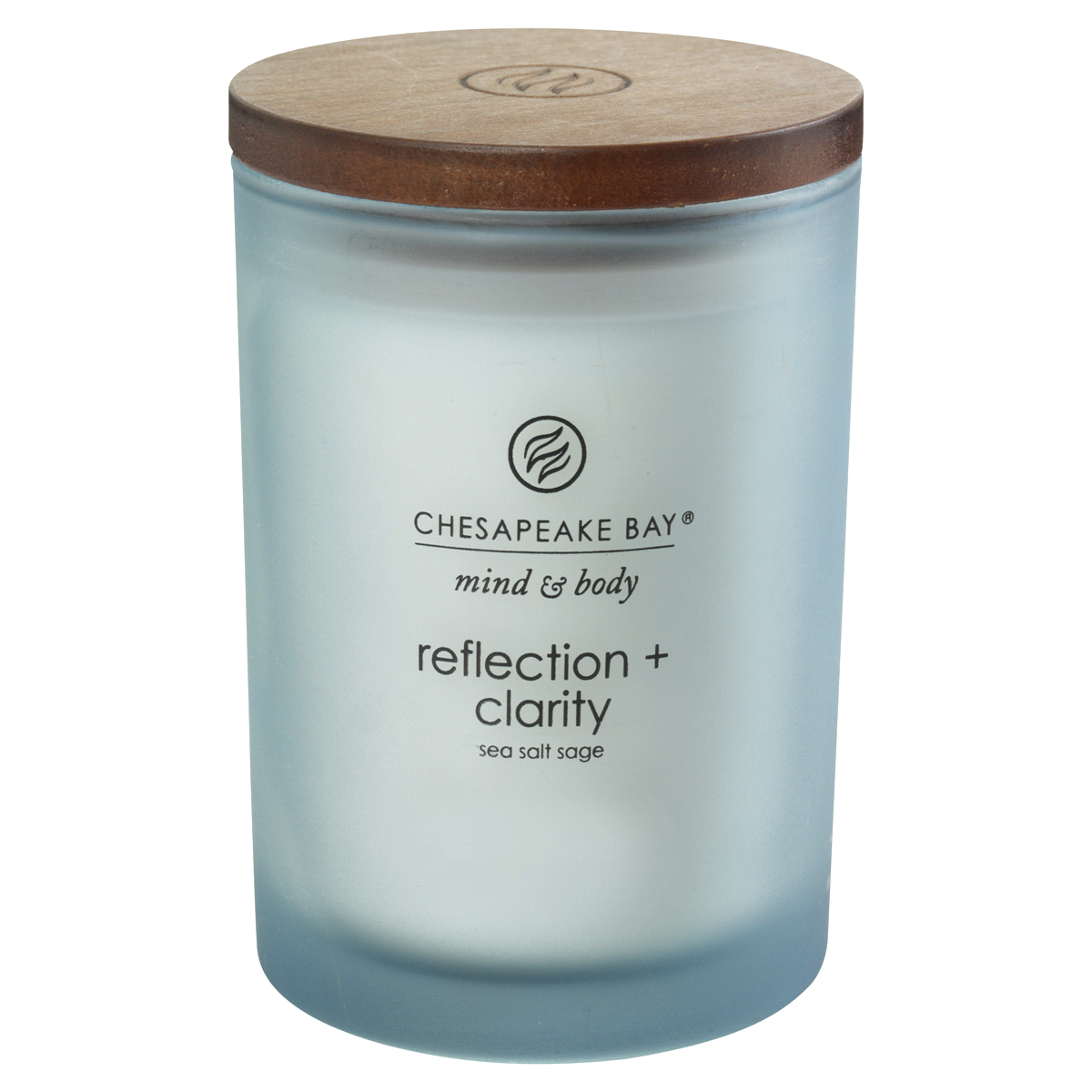 slide 1 of 1, Chesapeake Bay Candle Mind & Body Collection Reflection + Clarity: Sea Salt Sage, 8.8 oz