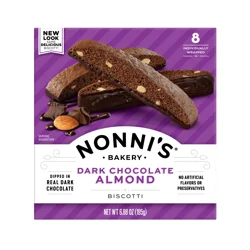 Nonni's Nonni’s Dark Chocolate Almond Biscotti, 8-count carton 6.88 oz