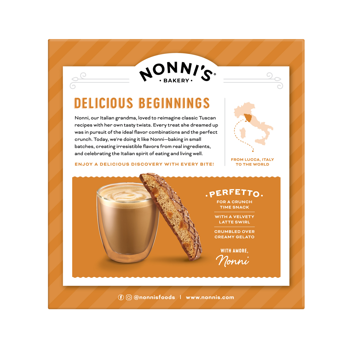 slide 2 of 4, Nonni's Nonni’s Salted Caramel Biscotti, 8-count carton 6.72 oz, 8 ct