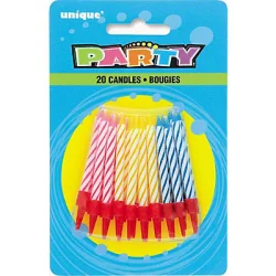 Unique Industries Spiral Candles With Holder