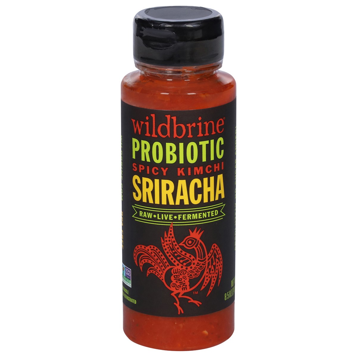 slide 1 of 9, Wildbrine Probiotic Spicy Sriracha Kimchi 8.5 oz, 8.5 oz