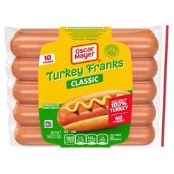 Oscar Mayer Turkey Franks Hot Dogs, 16 Oz, 10 Ct Pack