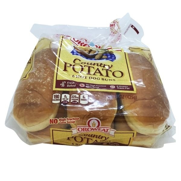 slide 1 of 1, Brownberry/Arnold/Oroweat Country Potato Hot Dog Buns, 6 ct; 15 oz