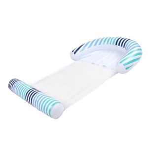 slide 1 of 1, Sun & Sky Mesh Hammock Float, Stripe Print, 59 In X 37.75 In, 1 ct