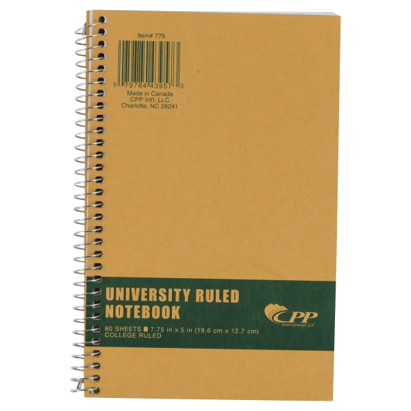 slide 1 of 1, Carolina Pad Universal Rule Notebook, 80 ct