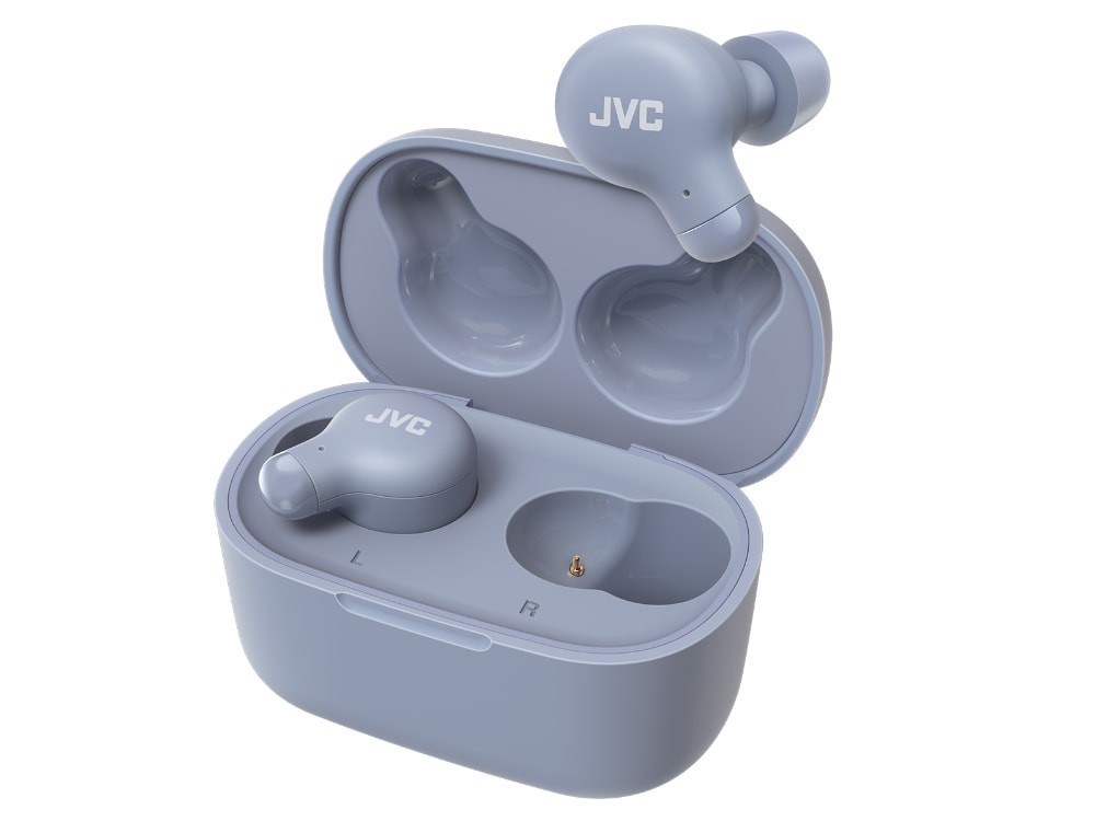 slide 1 of 1, JVC HAA18TA Marshmallow Wireless Earbuds - Blue, 1 ct