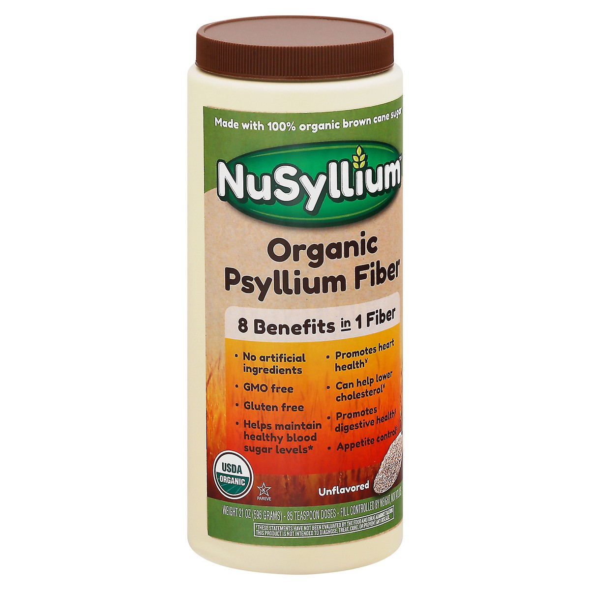 slide 5 of 9, NuSyllium Organic Unflavored Psyllium Fiber 21 oz, 21 oz