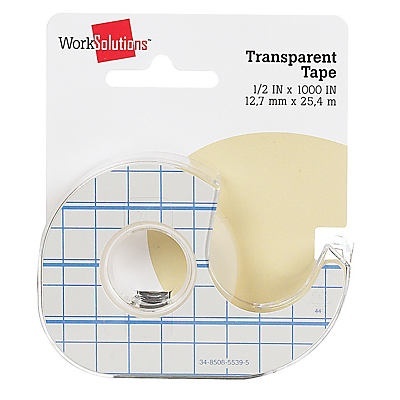 slide 1 of 1, WorkSolutions Transparent Tape, 1 ct