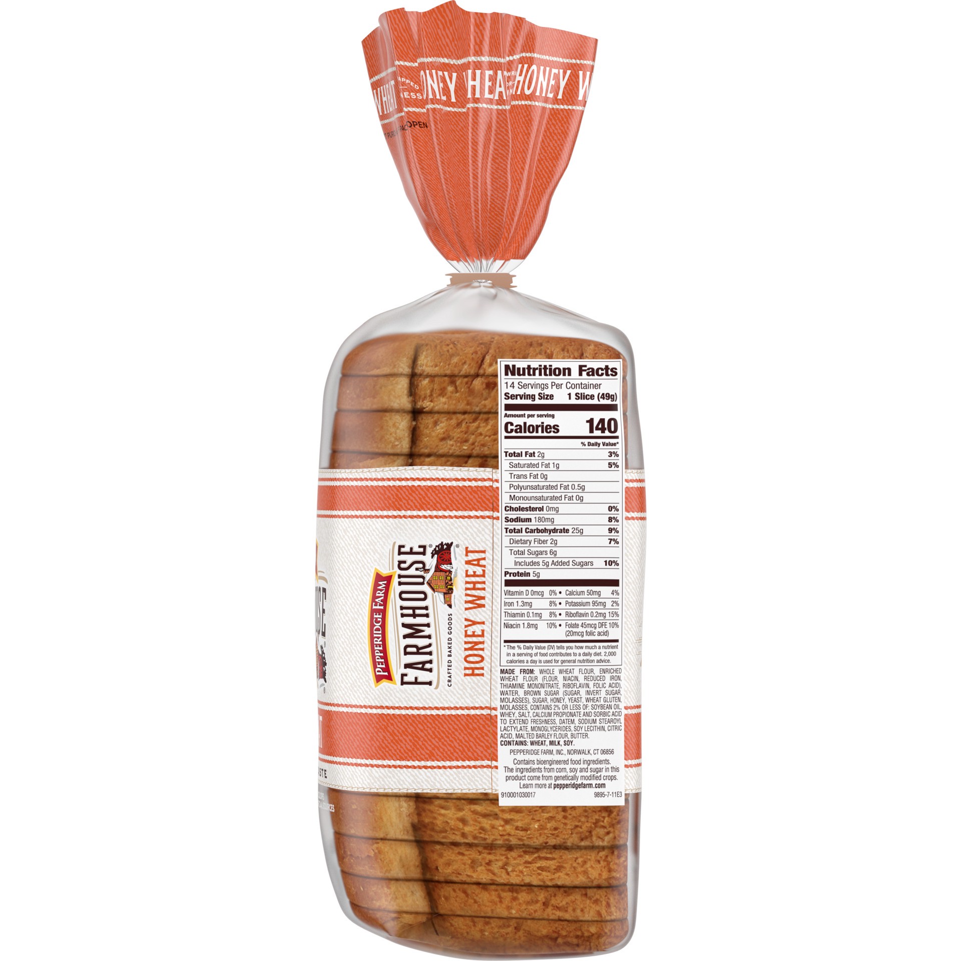 slide 4 of 5, Pepperidge Farms Honey Wheat Farmhouse Bread, 24 oz