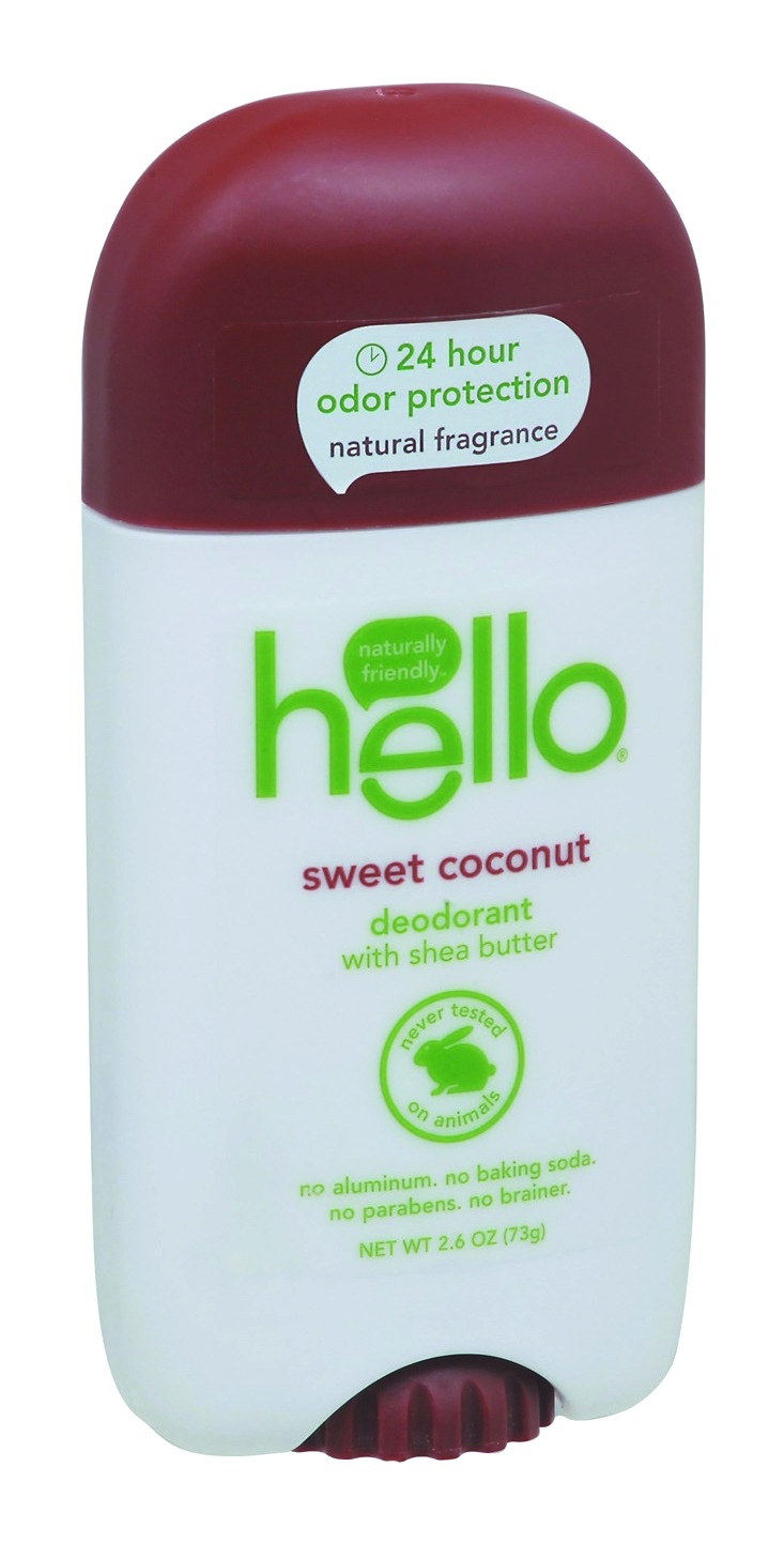 slide 1 of 1, Hello Coconut Shea Butter Deodorant, 2.6 oz