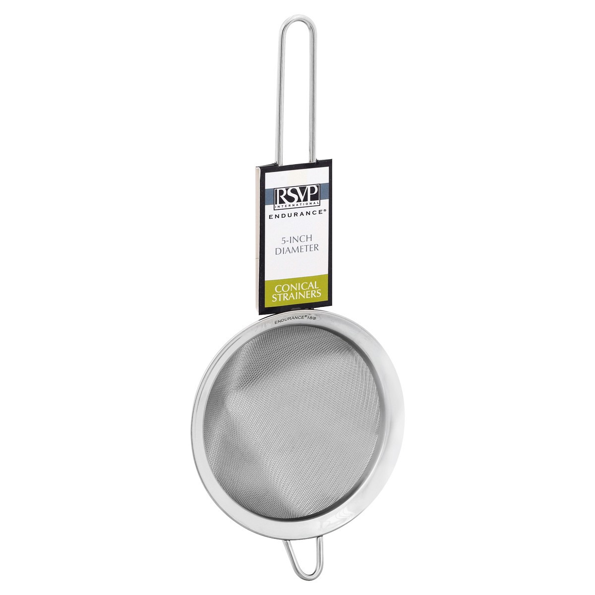slide 8 of 10, RSVP International Conical Strainers, 5-Inch Diameter, 