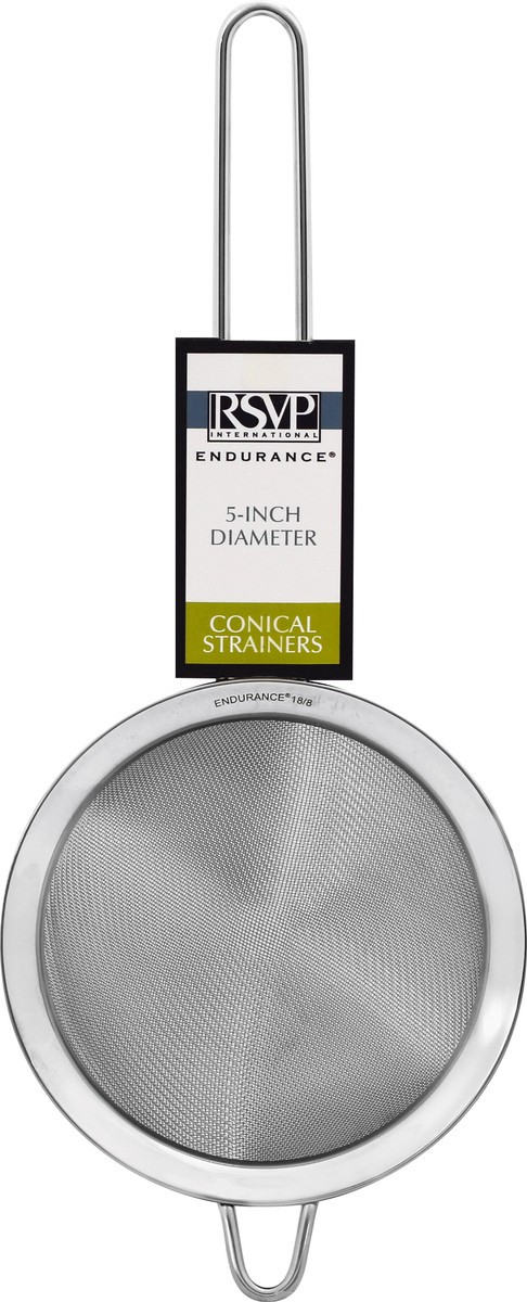 slide 2 of 10, RSVP International Conical Strainers, 5-Inch Diameter, 
