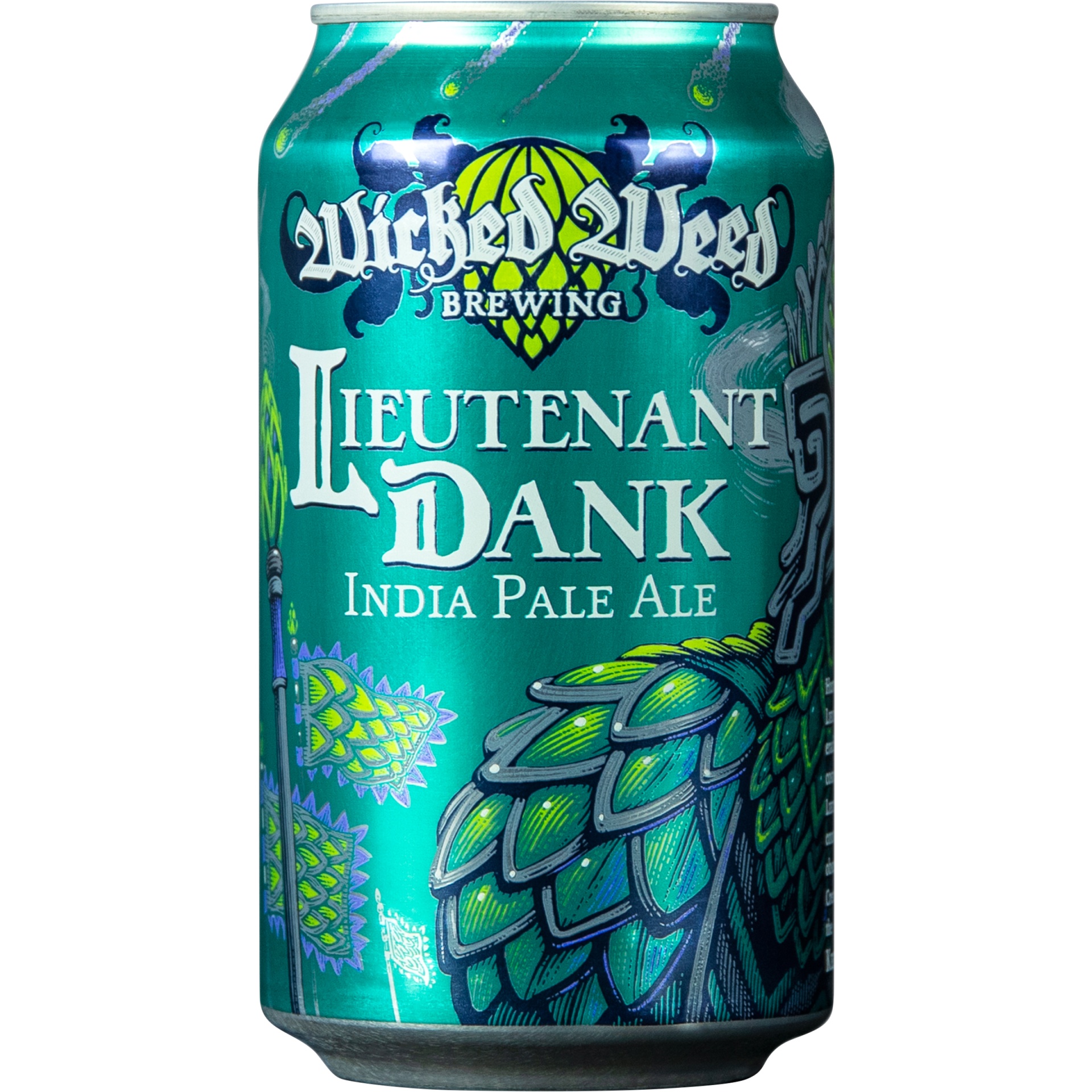 slide 1 of 1, Wicked Weed Brewing Lieutenant Dank IPA Beer, 6.5% ABV, 6 ct; 12 oz