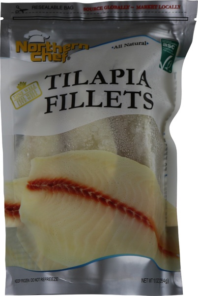 slide 1 of 1, Northern Chef Tilapia Filets, 10 oz