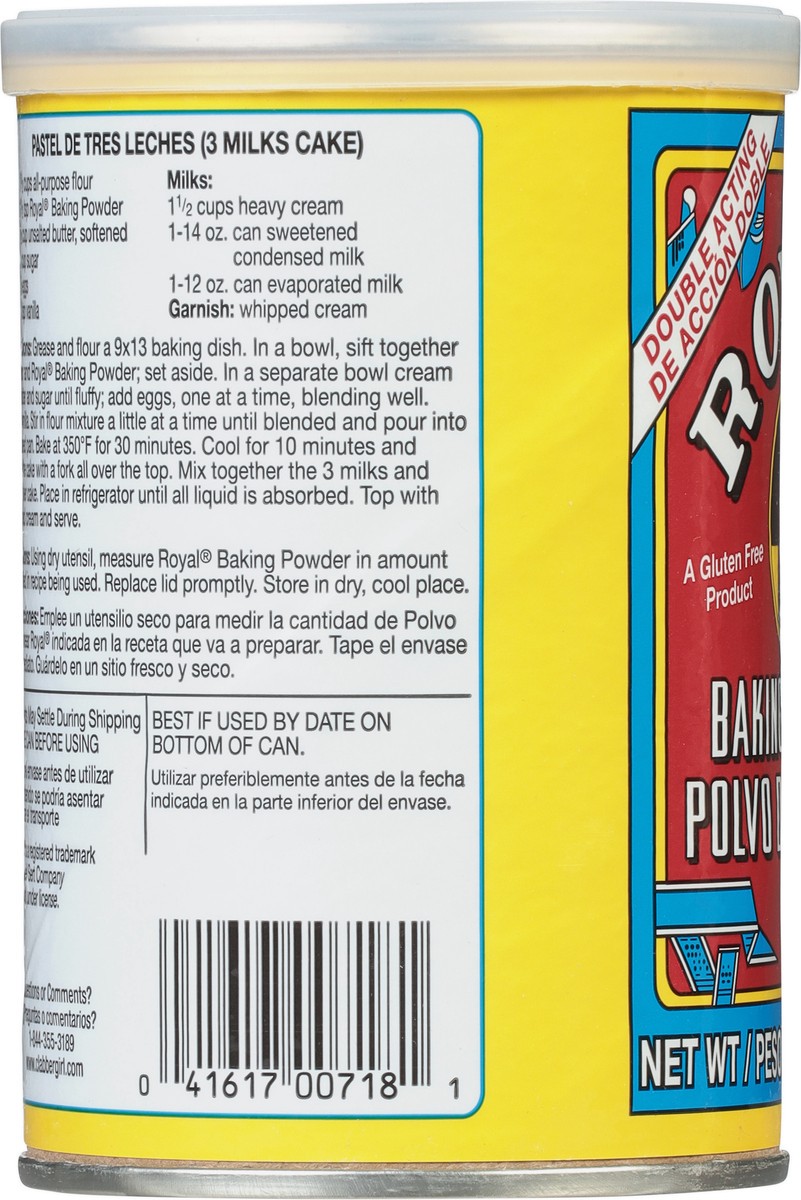 slide 7 of 8, Royal Baking Powder Double Acting, 8.1 oz, 8.1 oz