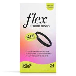 Flex Menstrual Discs - Value Pack - 24 ct