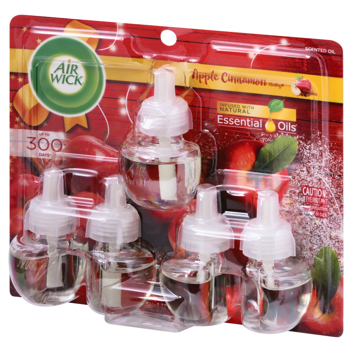 slide 8 of 9, Air Wick Essential Oils Apple Cinnamon Medley Scented Oil 5 ea, 5 ct; 0.67 fl oz