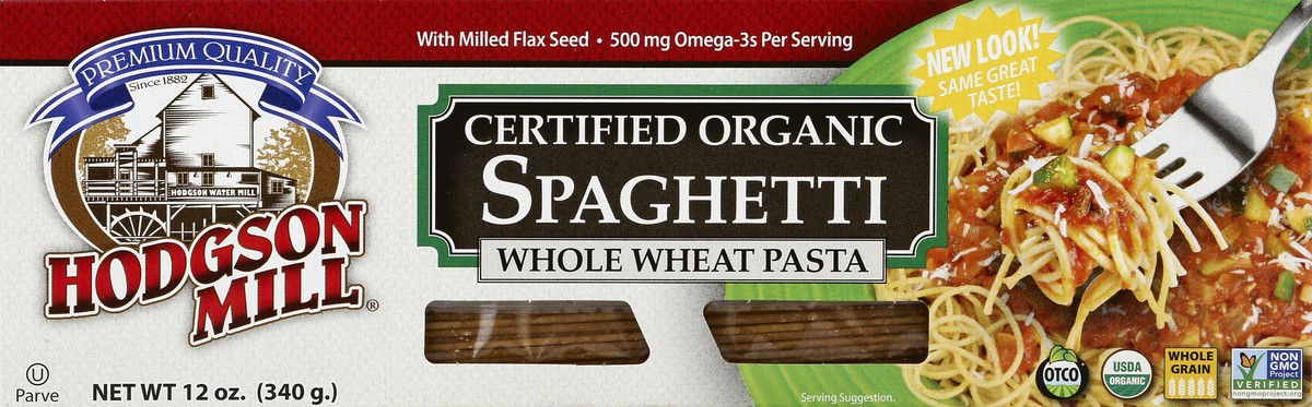 slide 4 of 4, Hodgson Mill Organic Spaghetti Whole Grain, 12 oz