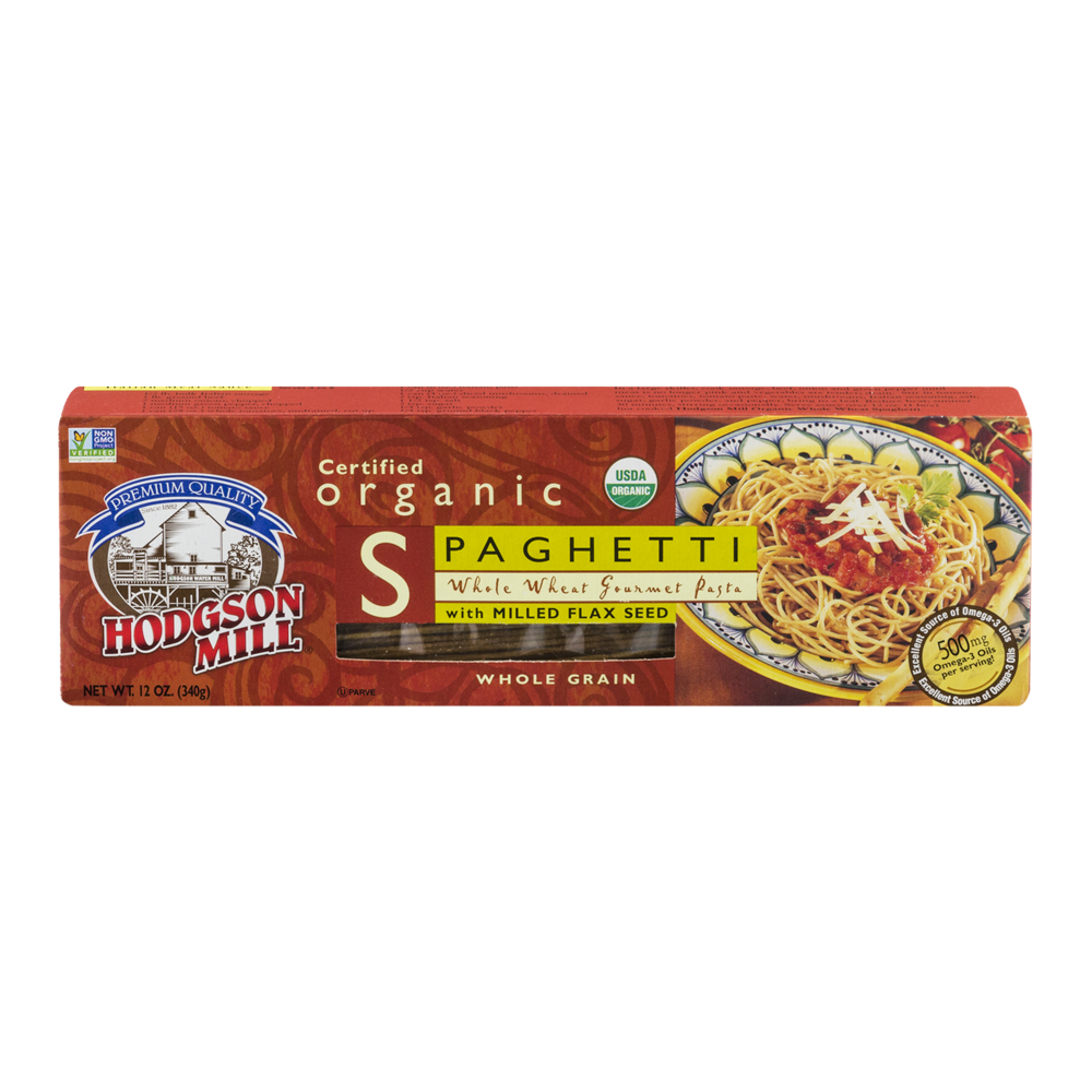 slide 1 of 4, Hodgson Mill Organic Spaghetti Whole Grain, 12 oz