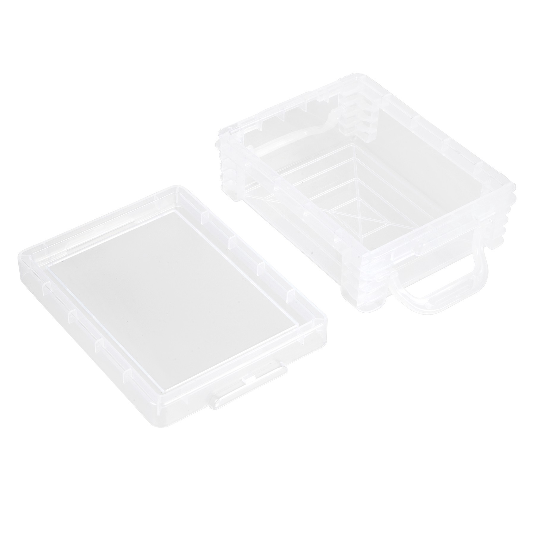 slide 4 of 4, Clear Stacking Crayon Box By Simply Tidy, 4.63 in x 3.25 in x 1.56 in