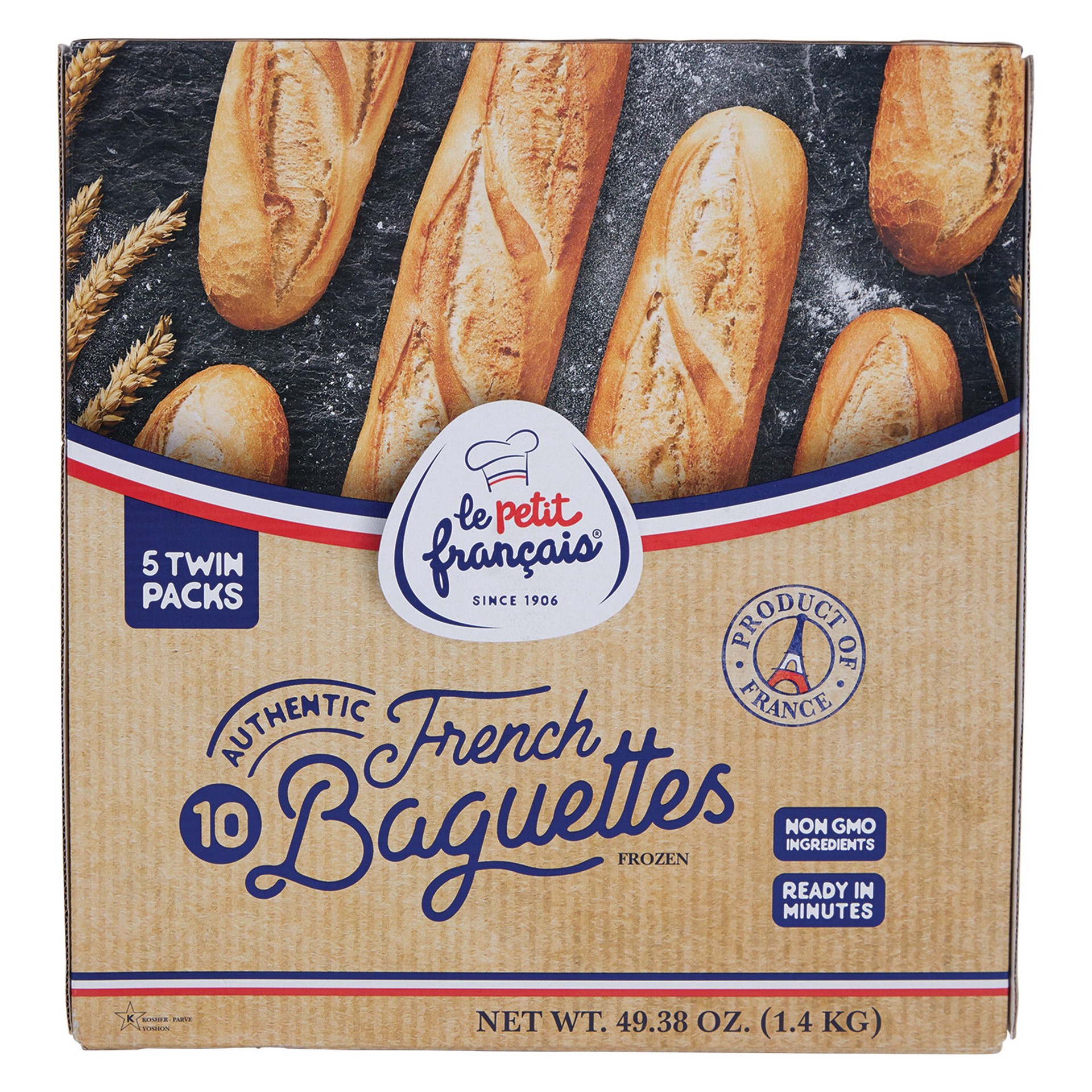 slide 1 of 2, Le Petit Francais Baguettes From France, Original, 49 oz, 5 count, 