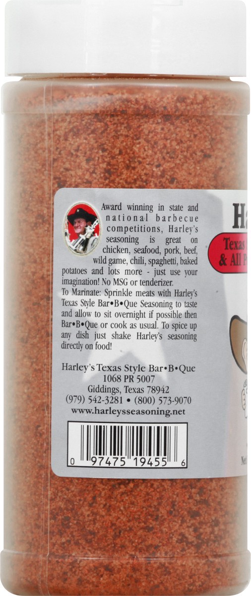 slide 8 of 10, Harley's Bar-B-Que & All Purpose Seasoning, Texas Style, 14 oz