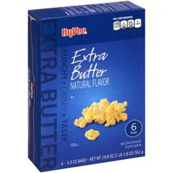 Hy-Vee Extra Butter Microwave Popcorn