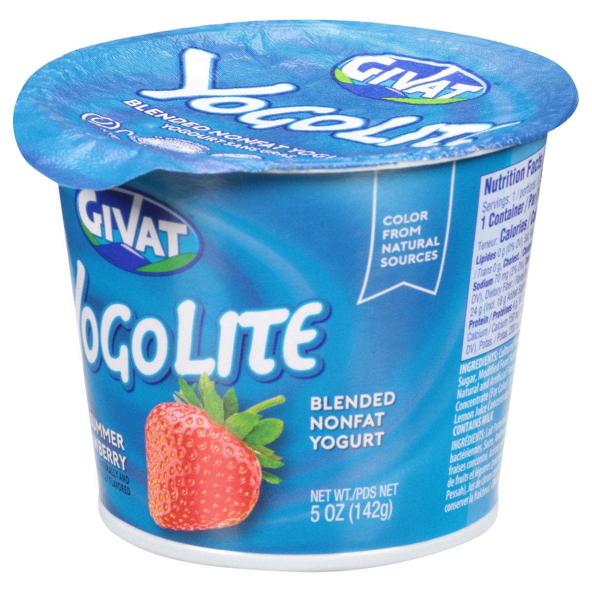 slide 9 of 9, Givat YogoLite Summer Strawberry Blended Nonfat Yogurt 5 oz, 5 oz