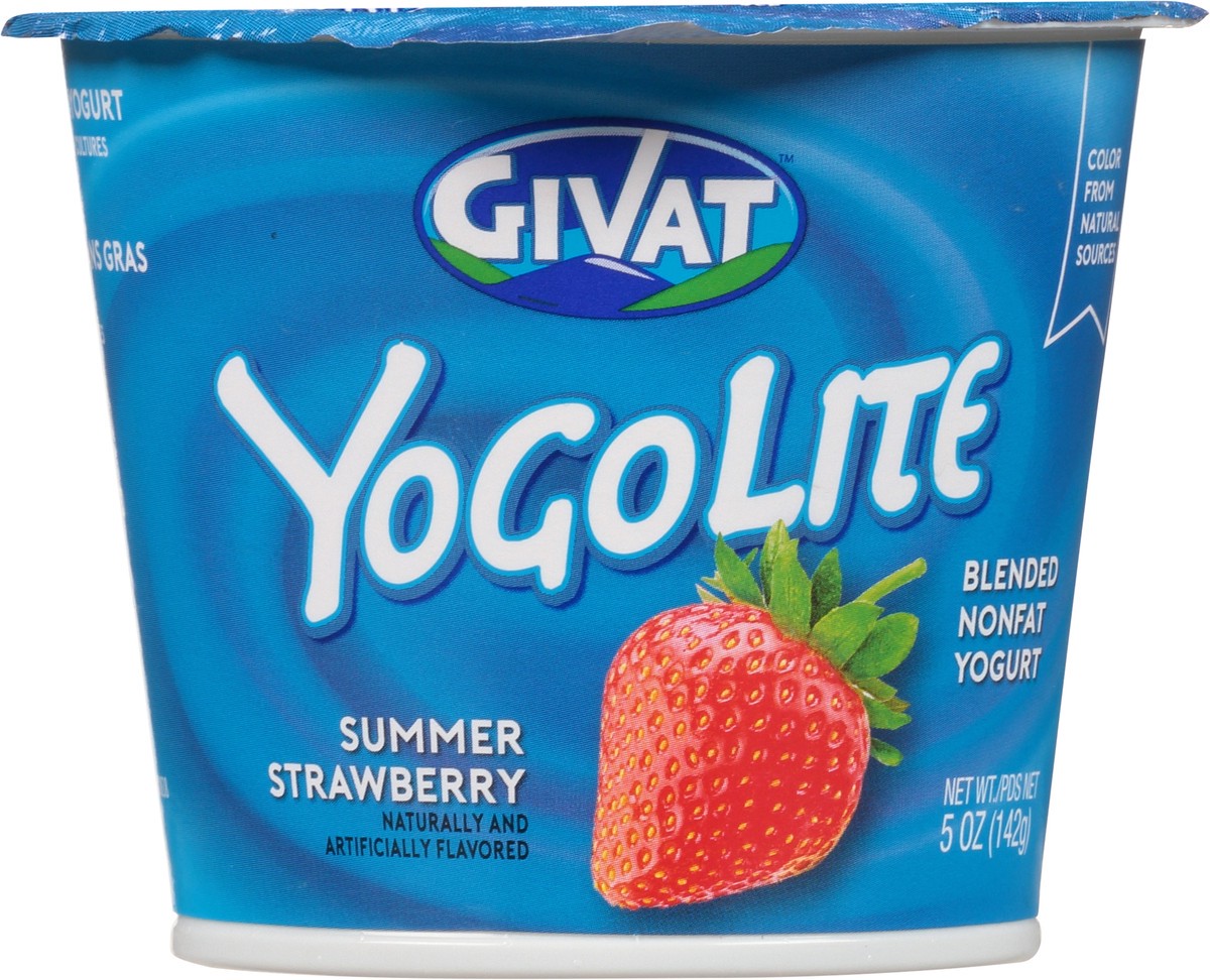 slide 1 of 9, Givat YogoLite Summer Strawberry Blended Nonfat Yogurt 5 oz, 5 oz