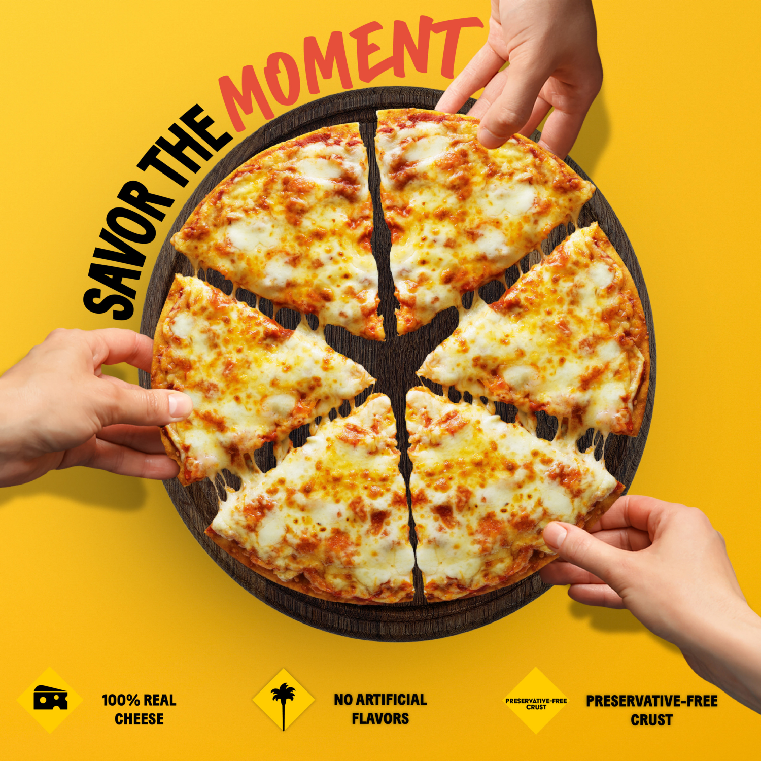 slide 6 of 8, California Pizza Kitchen Four Cheese Crispy Thin Crust Frozen Pizza 13.5 oz. Box, 13.5 oz