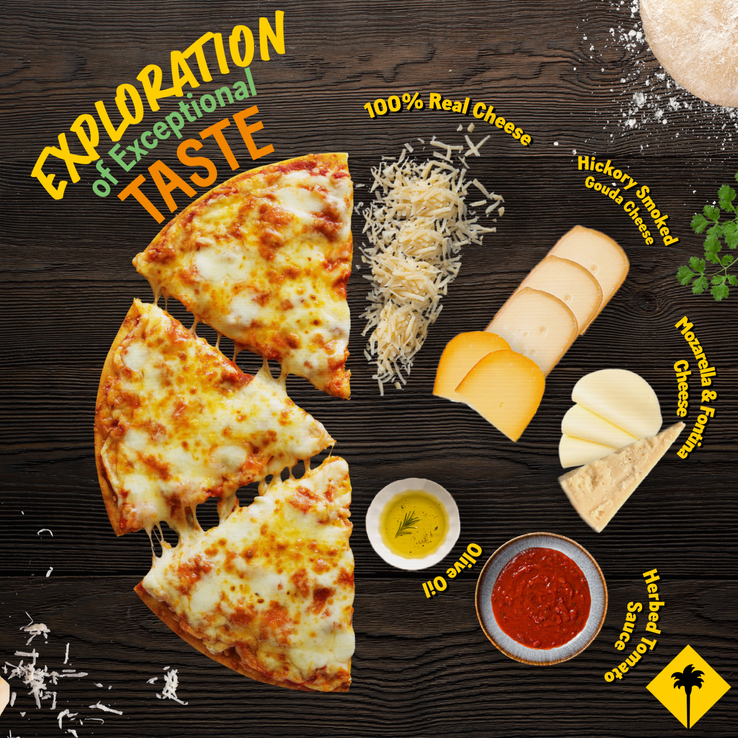 slide 7 of 8, California Pizza Kitchen Four Cheese Crispy Thin Crust Frozen Pizza 13.5 oz. Box, 13.5 oz