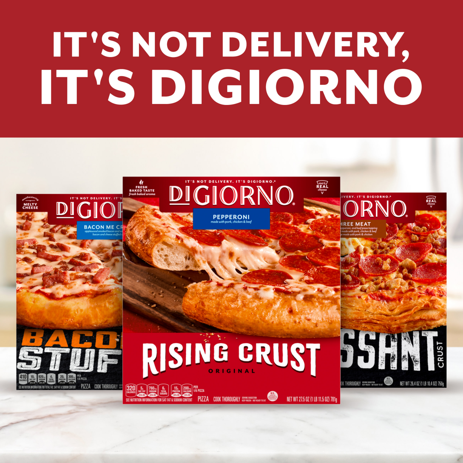 slide 2 of 6, DiGiorno Supreme Traditional Crust Frozen Pizza 10 oz. Box, 10 oz