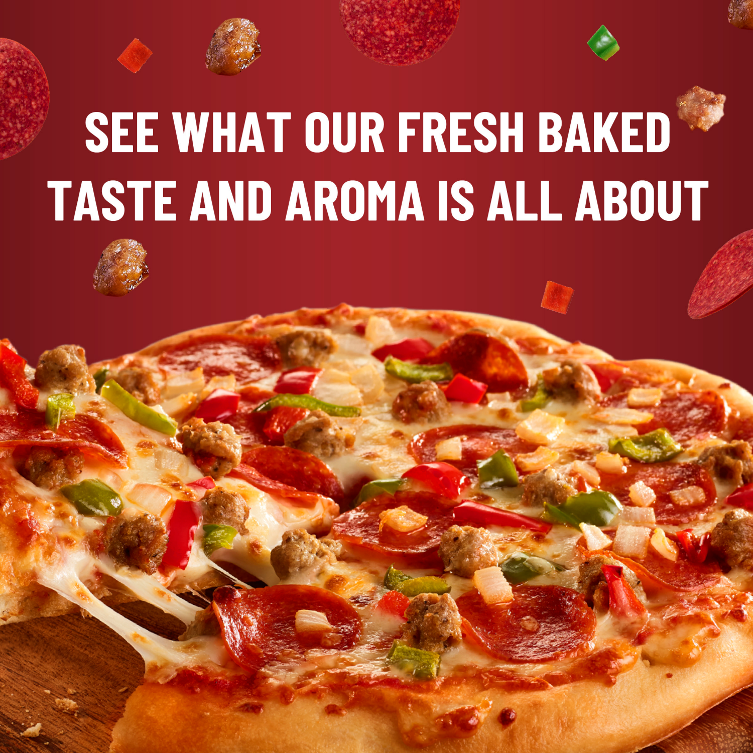 slide 4 of 8, DiGiorno Frozen Hand Tossed Pizza Pepperoni 18.9oz Package, 18.9 oz