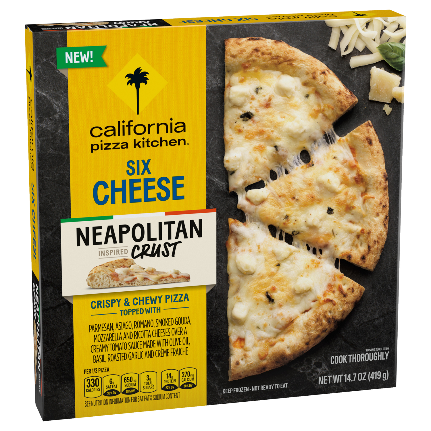 slide 4 of 5, California Pizza Kitchen Neapolitan Six Cheese Frozen Pizza - 14.4oz, 14.4 oz