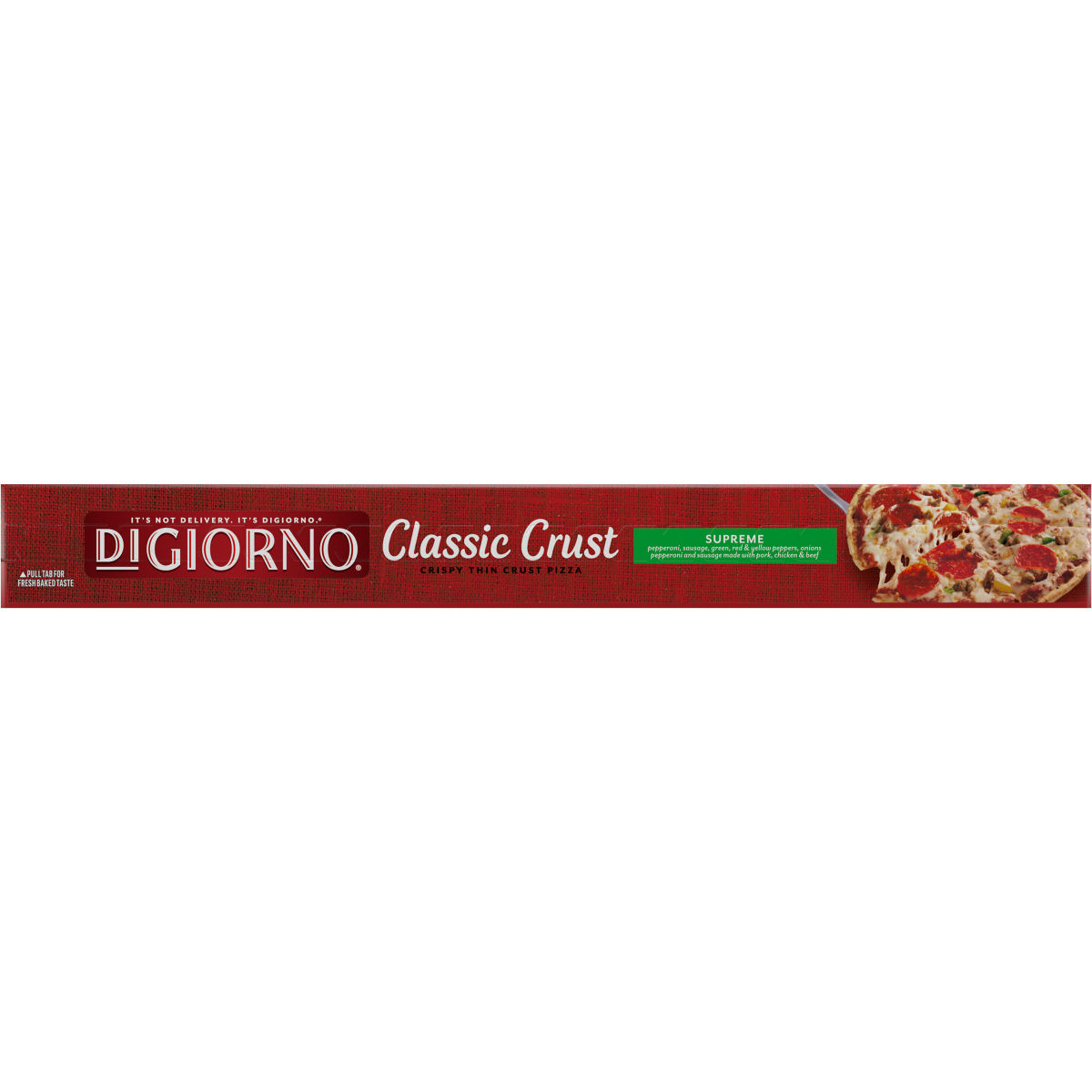 slide 28 of 29, DiGiorno Classic Crust Supreme Pizza on a Crispy Thin Crust, 20.8 oz (Frozen), 20.8 oz