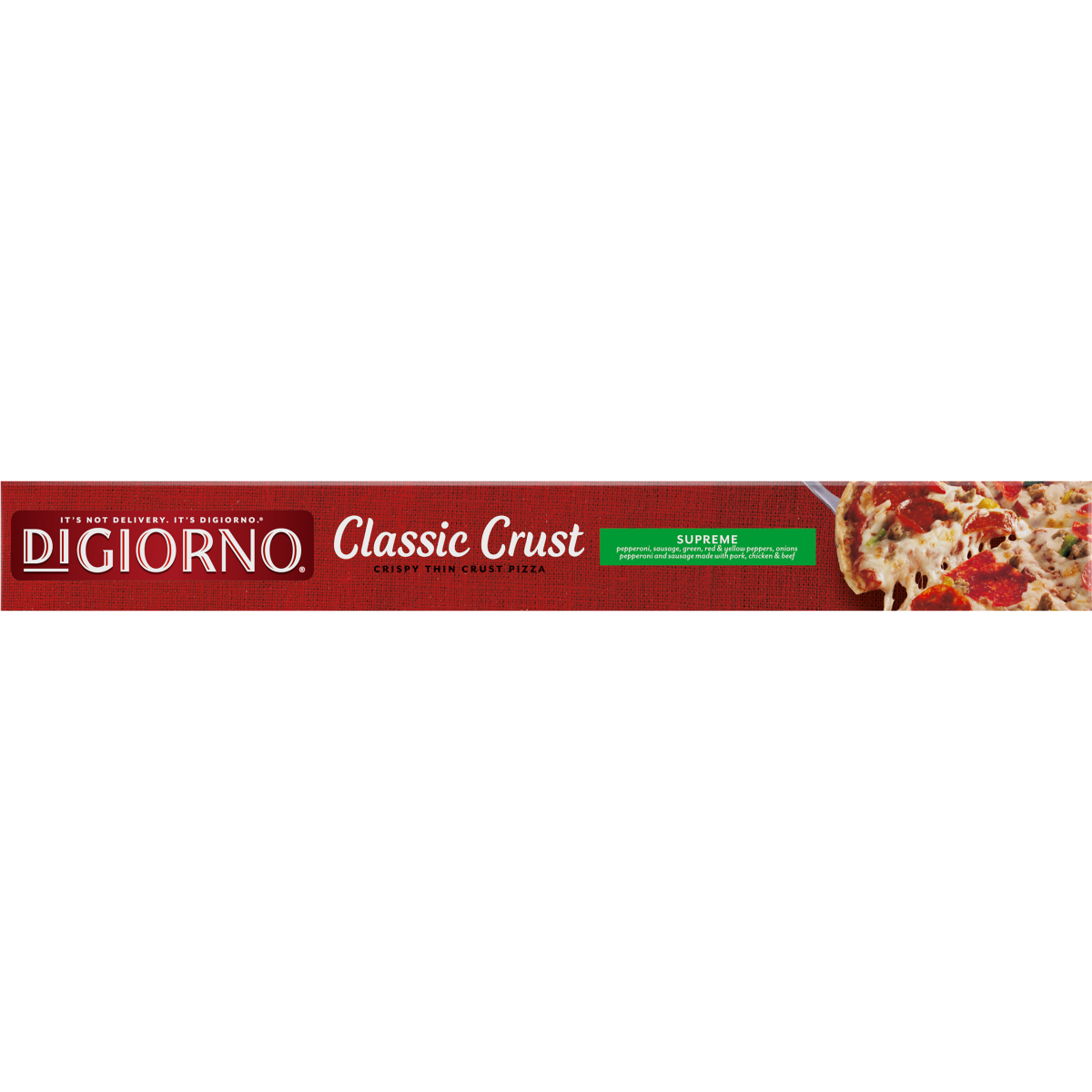 slide 12 of 29, DiGiorno Classic Crust Supreme Pizza on a Crispy Thin Crust, 20.8 oz (Frozen), 20.8 oz
