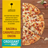 slide 3 of 29, California Pizza Kitchen Bacon & Caramelized Onion Frozen Pizza with Croissant Inspired Thin and Flaky Crust 10.8 oz., 10.8 oz