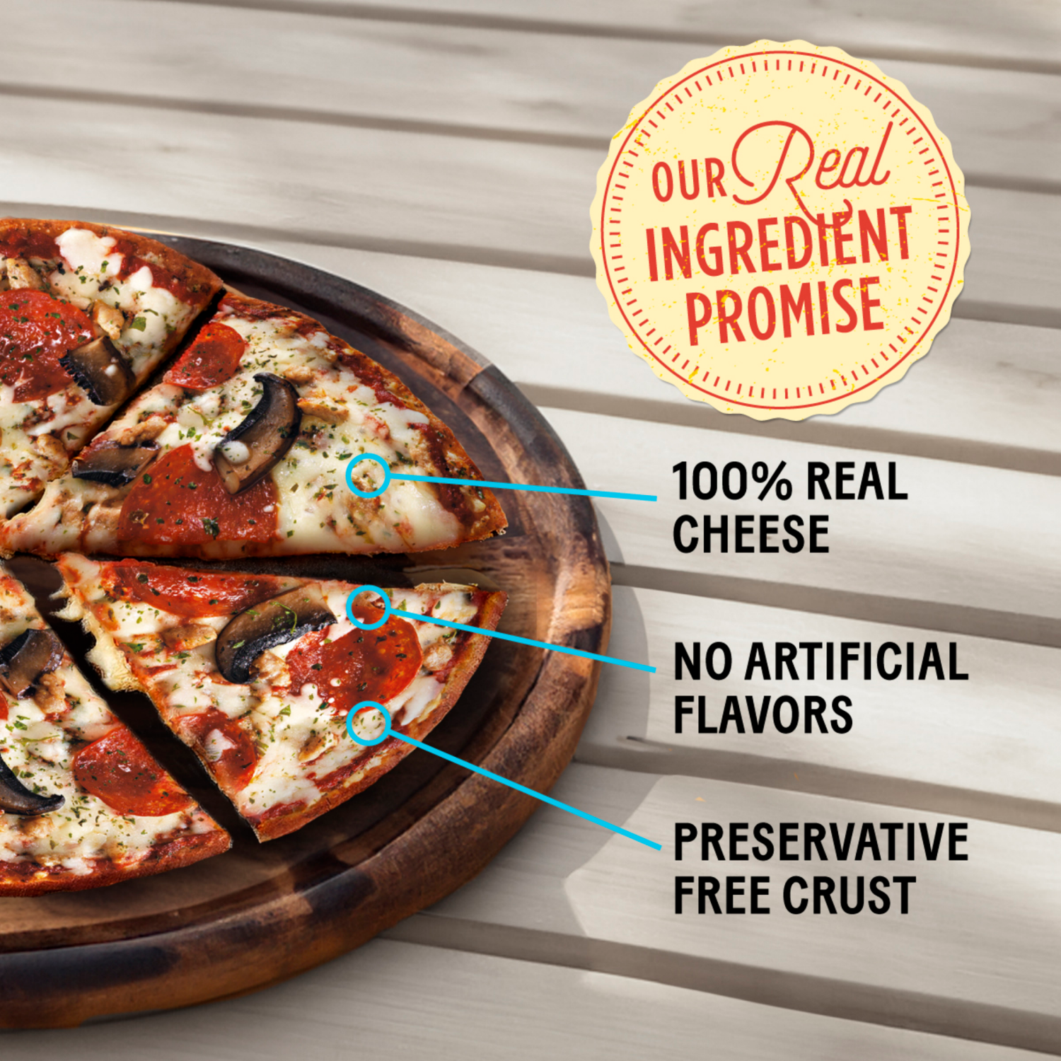 slide 4 of 8, California Pizza Kitchen Uncured Pepperoni, Mushroom, Sausage, Cauliflower Crust, Frozen Pizza, 12.4 oz
