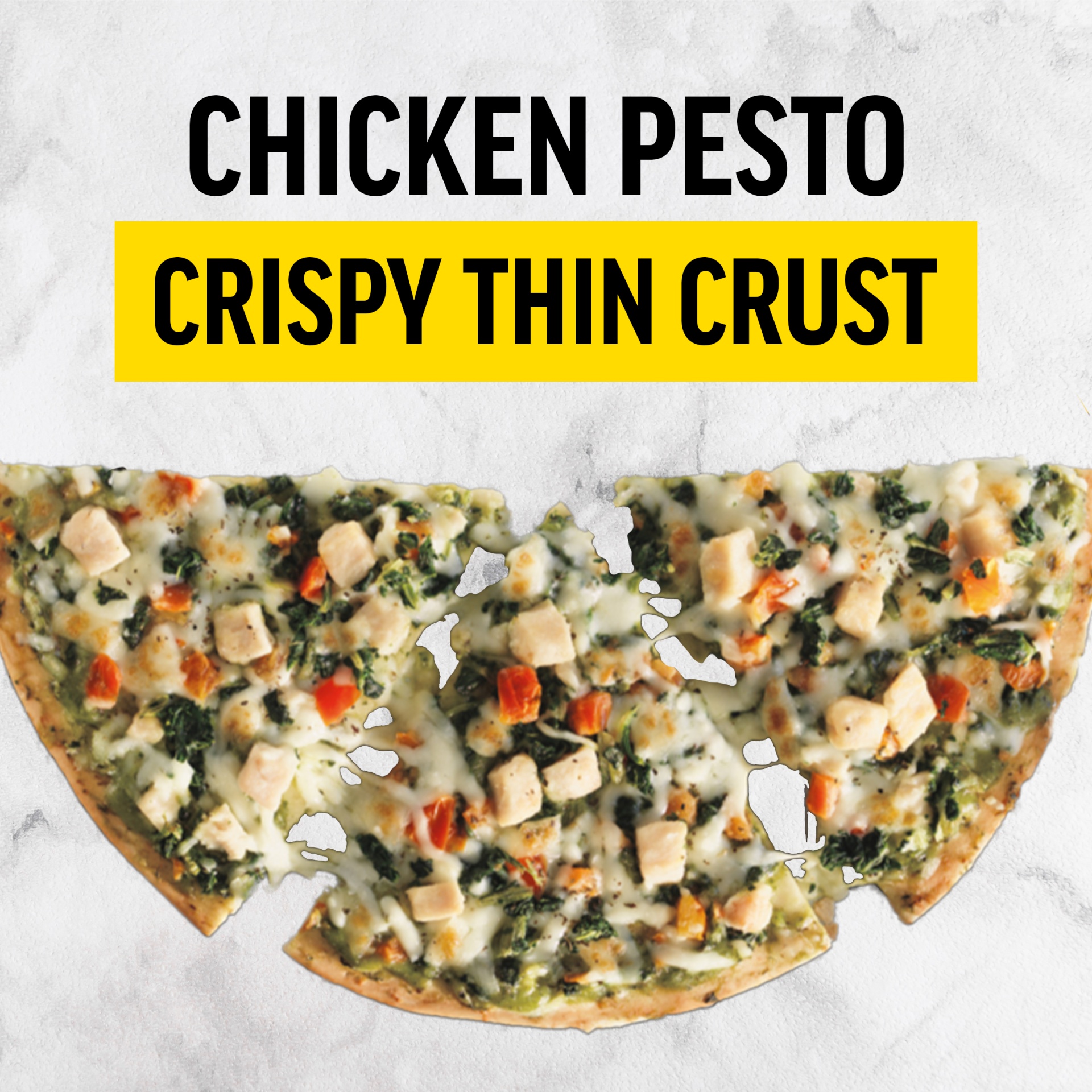 slide 2 of 6, California Pizza Kitchen Chicken Pesto Crispy Thin Crust Frozen Pizza, 14 oz