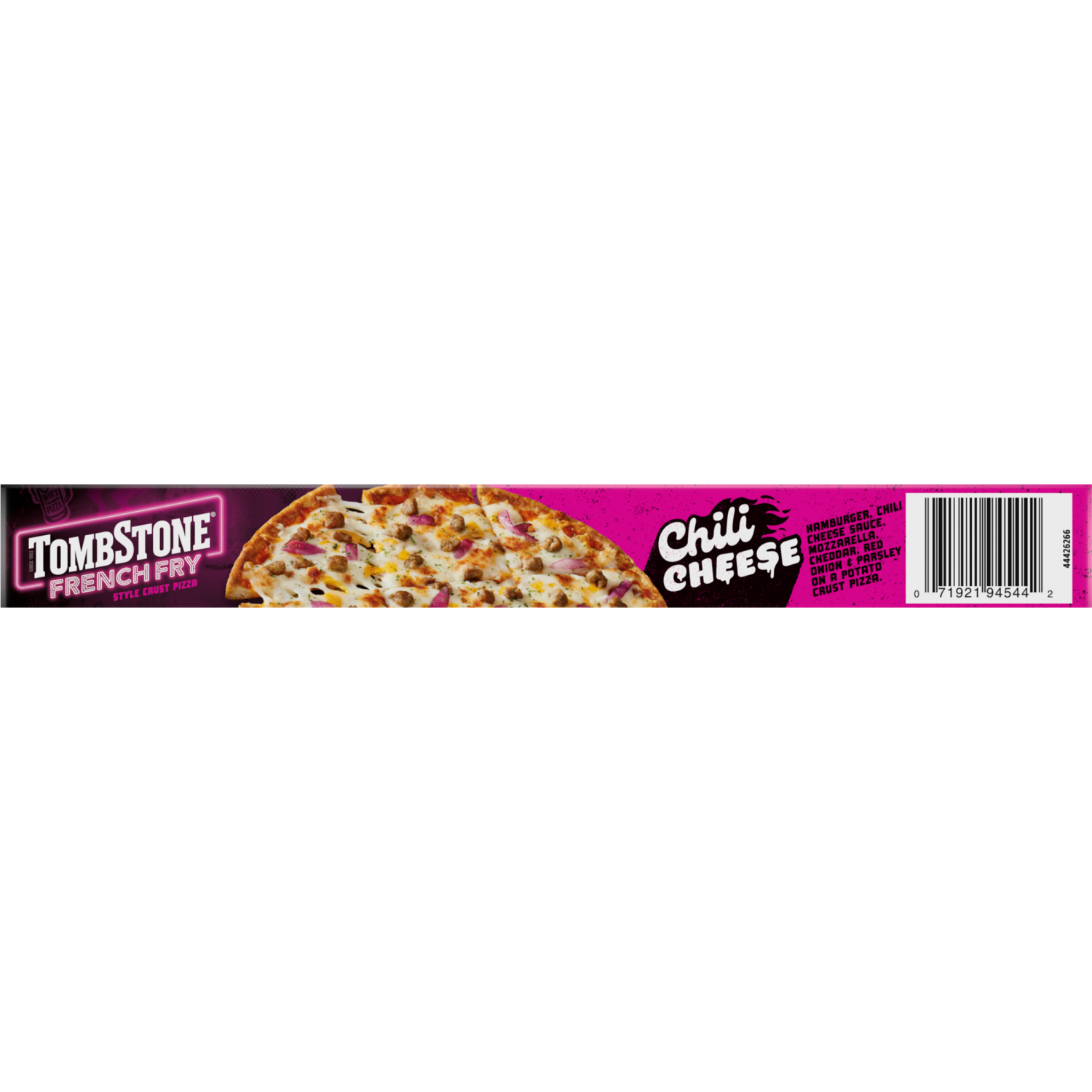 slide 3 of 8, Tombstone French Fry Style Crust Chili Cheese Pizza, Gluten Free Pizza Crust, Frozen, 18.8 oz