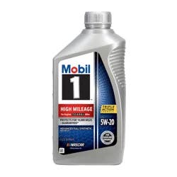Mobil High Mileage 5W-20 Advanced Full Synthetic Motor Oil 1 qt