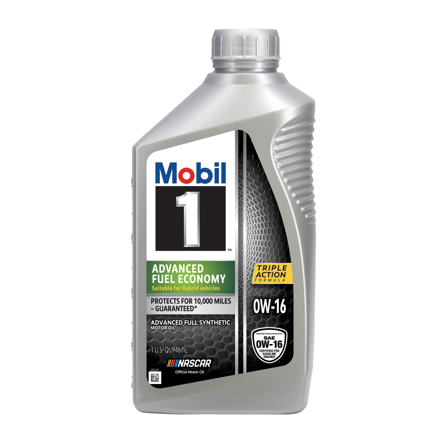 slide 1 of 7, Mobil 1 Advanced Fuel Economy Full Synthetic Motor Oil 0W-16, 1 Quart, 1 qt
