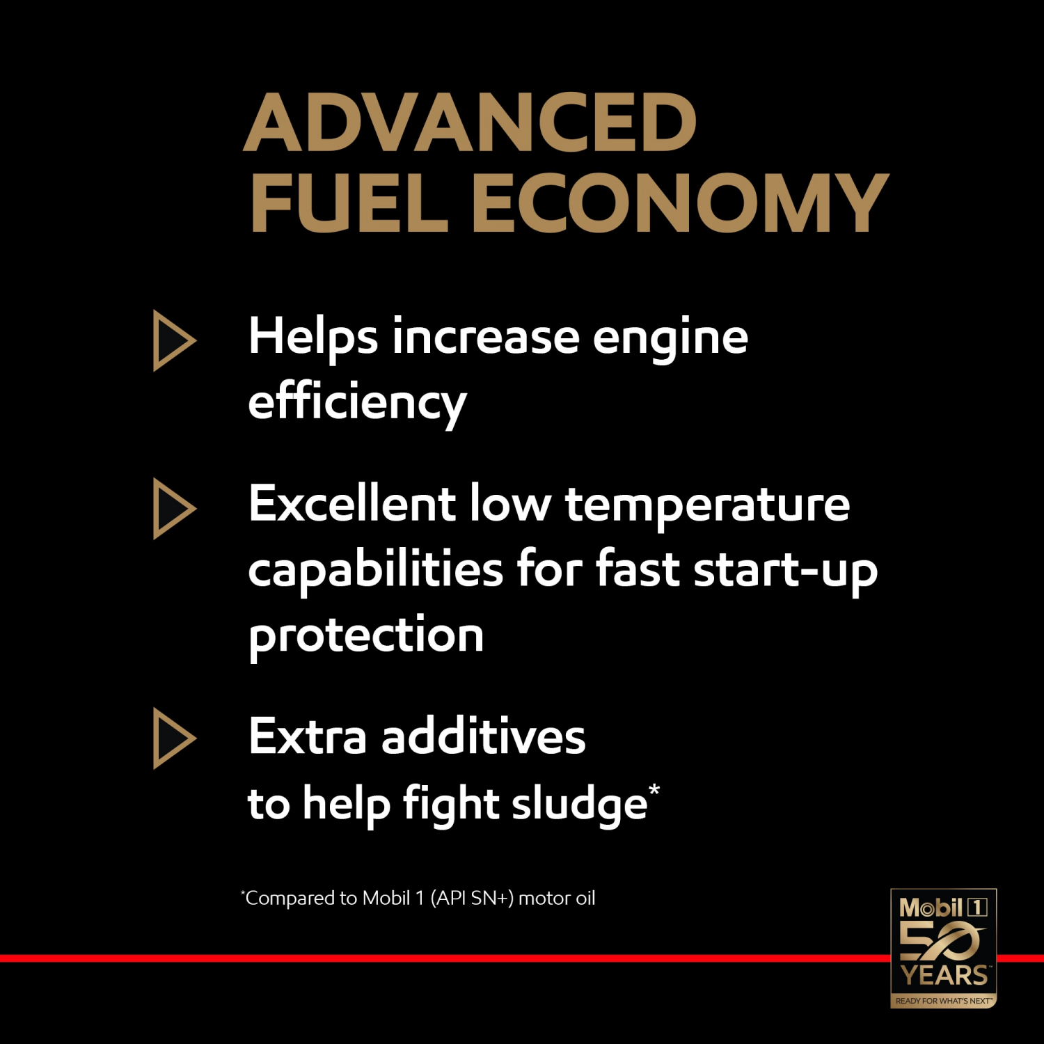 slide 6 of 7, Mobil 1 Advanced Fuel Economy Full Synthetic Motor Oil 0W-16, 5 Quart, 5 qt