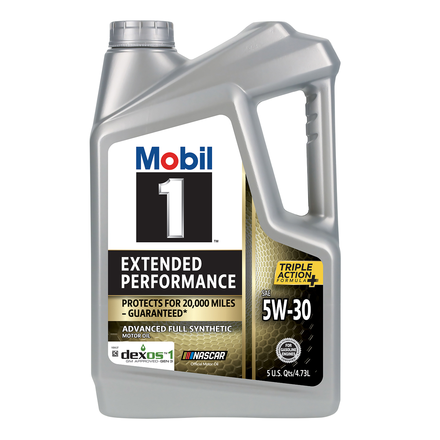 slide 1 of 7, Mobil 1 Extended Performance Full Synthetic Motor Oil 5W-30, 5 Quart, 5 qt
