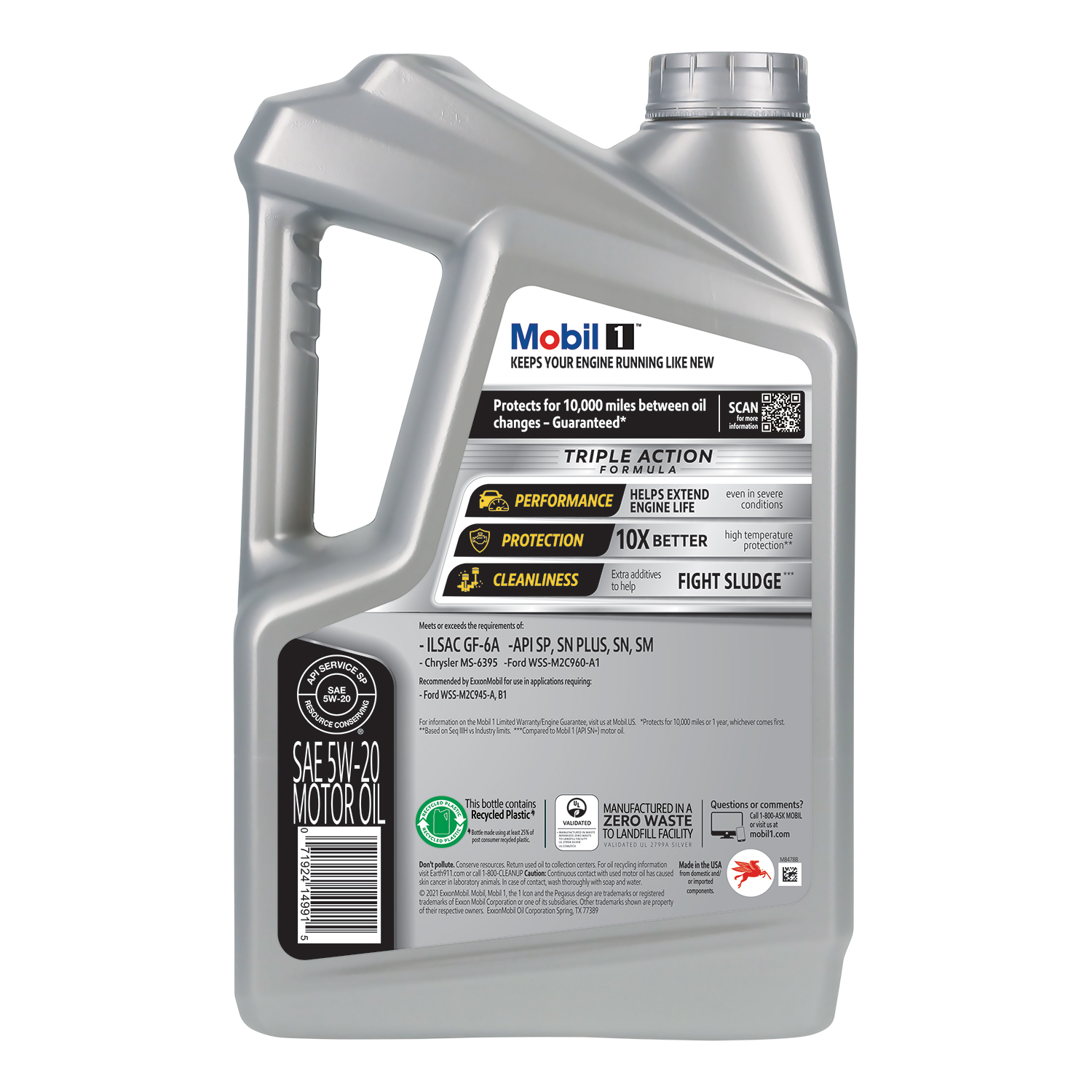 slide 2 of 7, Mobil 5W-20 Advanced Full Synthetic Motor Oil 4.73 qt, 4.73 qt